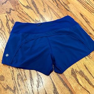 Lululemon Speed Up Short -True Navy - Size 6